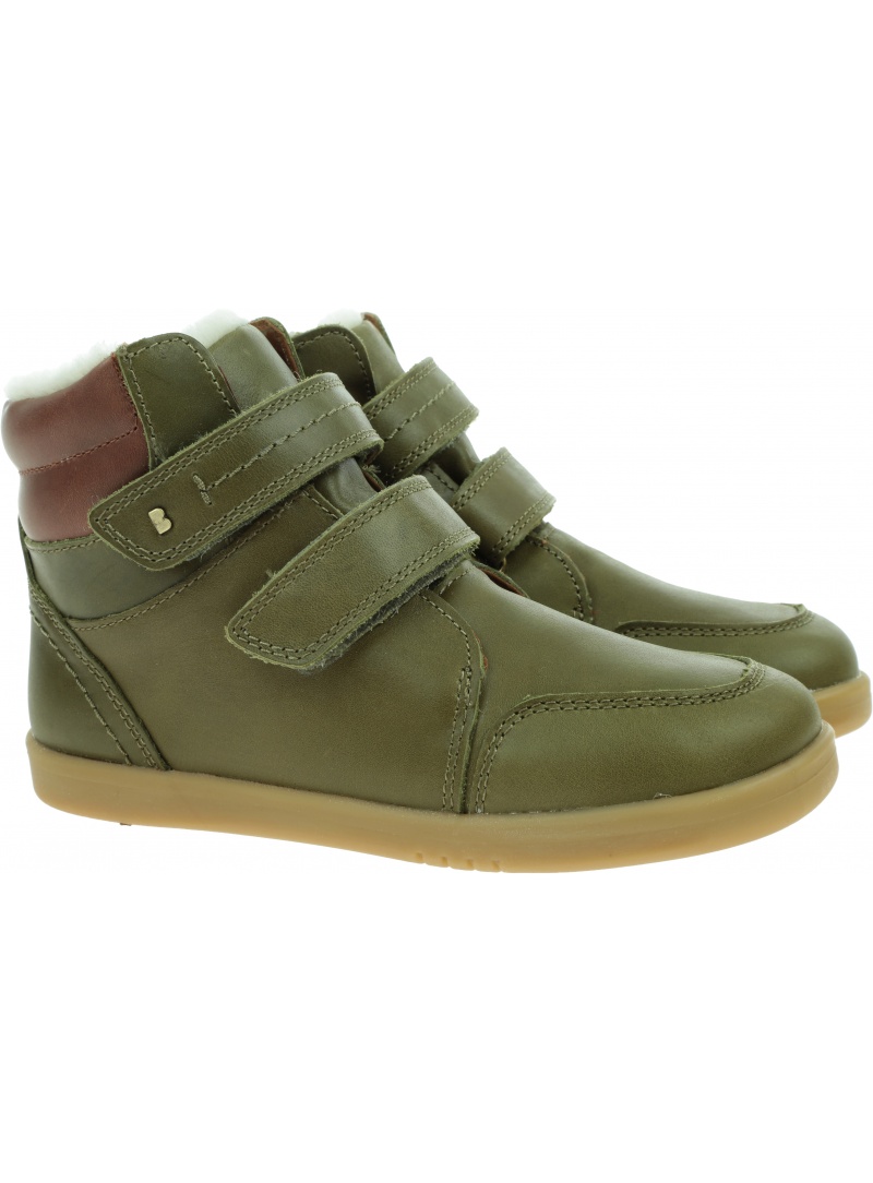 Oliwkowe Kozaki BOBUX Timber Arctic Olive 836007B (Wodoodporny, Wełna Oliwkowe Kozaki BOBUX Timber Arctic Olive 836007B (Wodoodporny, Wełna