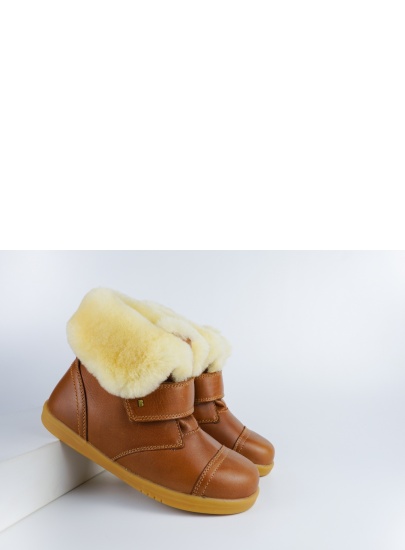 Brązowe Kozaki BOBUX Desert Arctic Caramel 836103b (Wodoodporny, Wełna