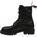 Czarne Glany Botki TOMMY JEANS Leather Lace Up EN0EN01543 BDS