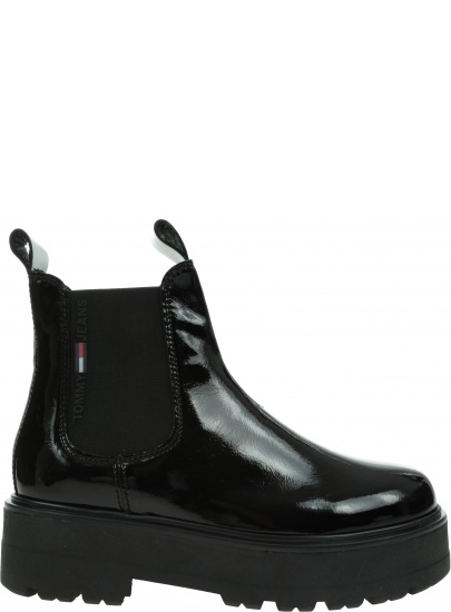 Lakierowane Sztyblety TOMMY JEANS EN0EN01548 BDS