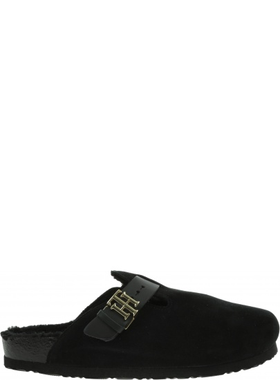 Kapcie Damskie TOMMY HILFIGER TH Warmlined Closed Toe Mule FW0FW05960 BDS