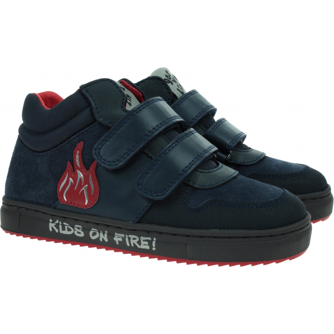 Skórzane Trampki GARVALIN 211637 Azul
