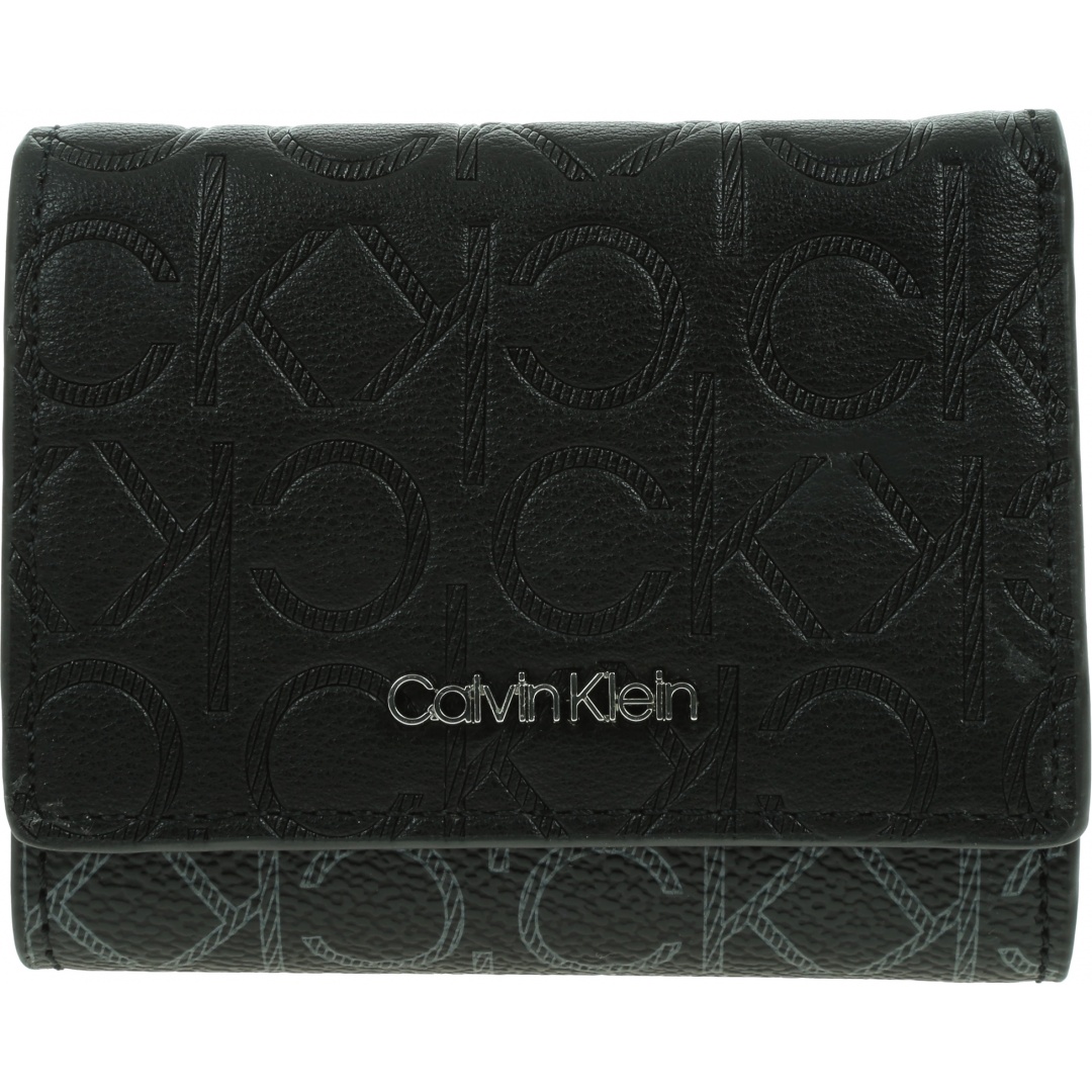 Portfel Damski CALVIN KLEIN Mono Mix Trifold K60K608459 0GJ