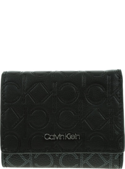 Portfel Damski CALVIN KLEIN Mono Mix Trifold K60K608459 0GJ