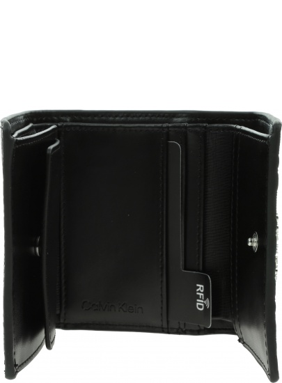 Portfel Damski CALVIN KLEIN Mono Mix Trifold K60K608459 0GJ