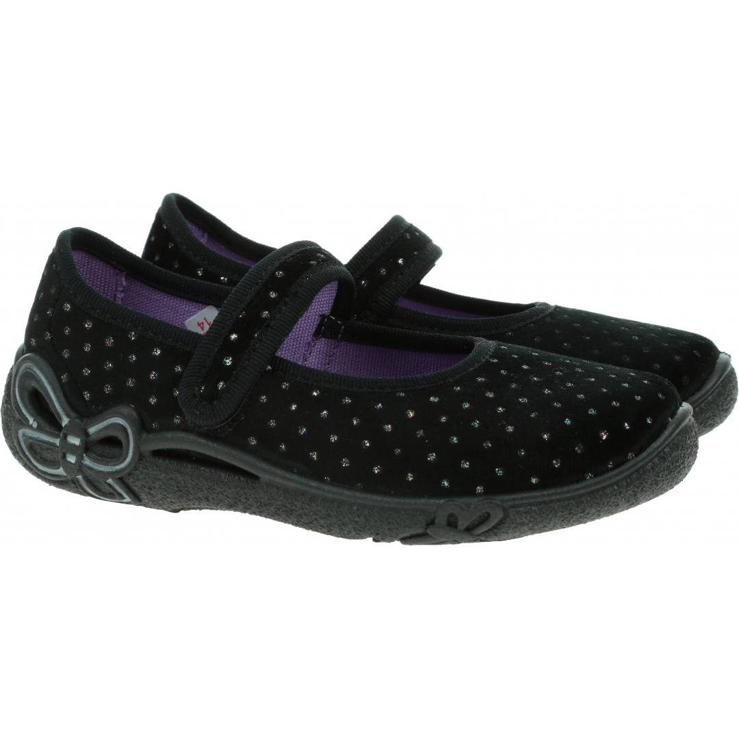Czarne Kapcie Balerinki SUPERFIT Belinda 0-800287-0000