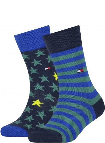 Socks TOMMY HILFIGER 100000816 008 Th Kids Sock 2P Stars And Stripes | EN