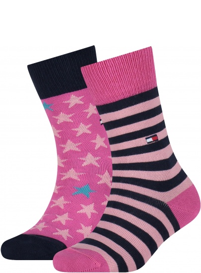 Socks TOMMY HILFIGER 100000816 009 Th Kids Sock 2P Stars And Stripes | EN