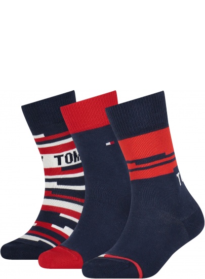 Skarpetki Dziecięce TOMMY HILFIGER 701210516 001 Th Kids Sock 3P Giftbox