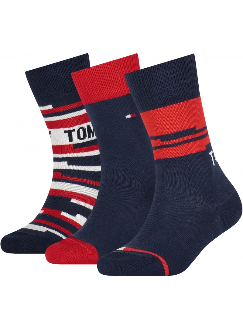 Socks TOMMY HILFIGER 701210516 001 Th Kids Sock 3P Giftbox | EN