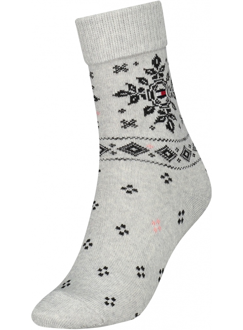 Skarpetki Damskie TOMMY HILFIGER 701210529 001 Th Women Boot Sock 1P Folk