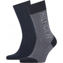 Socks TOMMY HILFIGER 701210535 001 Th Men Seasonal Sock 2P Rib Logo | EN