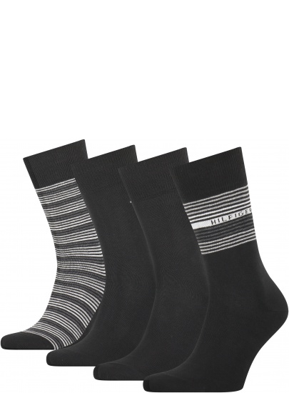 Skarpetki Męskie TOMMY HILFIGER 701210548 002 Th Men Sock 4P Tin Giftbox