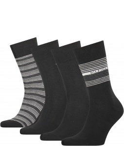 Socks TOMMY HILFIGER 701210548 002 Th Men Sock 4P Tin Giftbox Stripe | EN