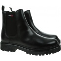Czarne Sztyblety TOMMY JEANS Branded Tape Chelsea Boot EN0EN01577 BDS