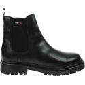 Czarne Sztyblety TOMMY JEANS Branded Tape Chelsea Boot EN0EN01577 BDS