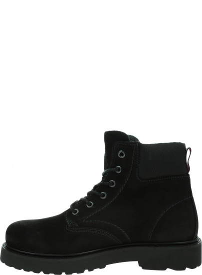 Trapery TOMMY JEANS Short Lace Up Tommy Boot EM0EM00830 BDS