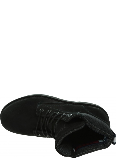 Trapery TOMMY JEANS Short Lace Up Tommy Boot EM0EM00830 BDS