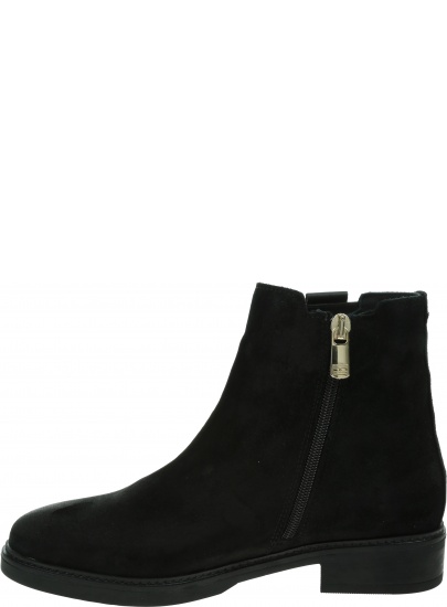 Czarne Botki TOMMY HILFIGER Th Hardware Suede FW0FW05974 BDS
