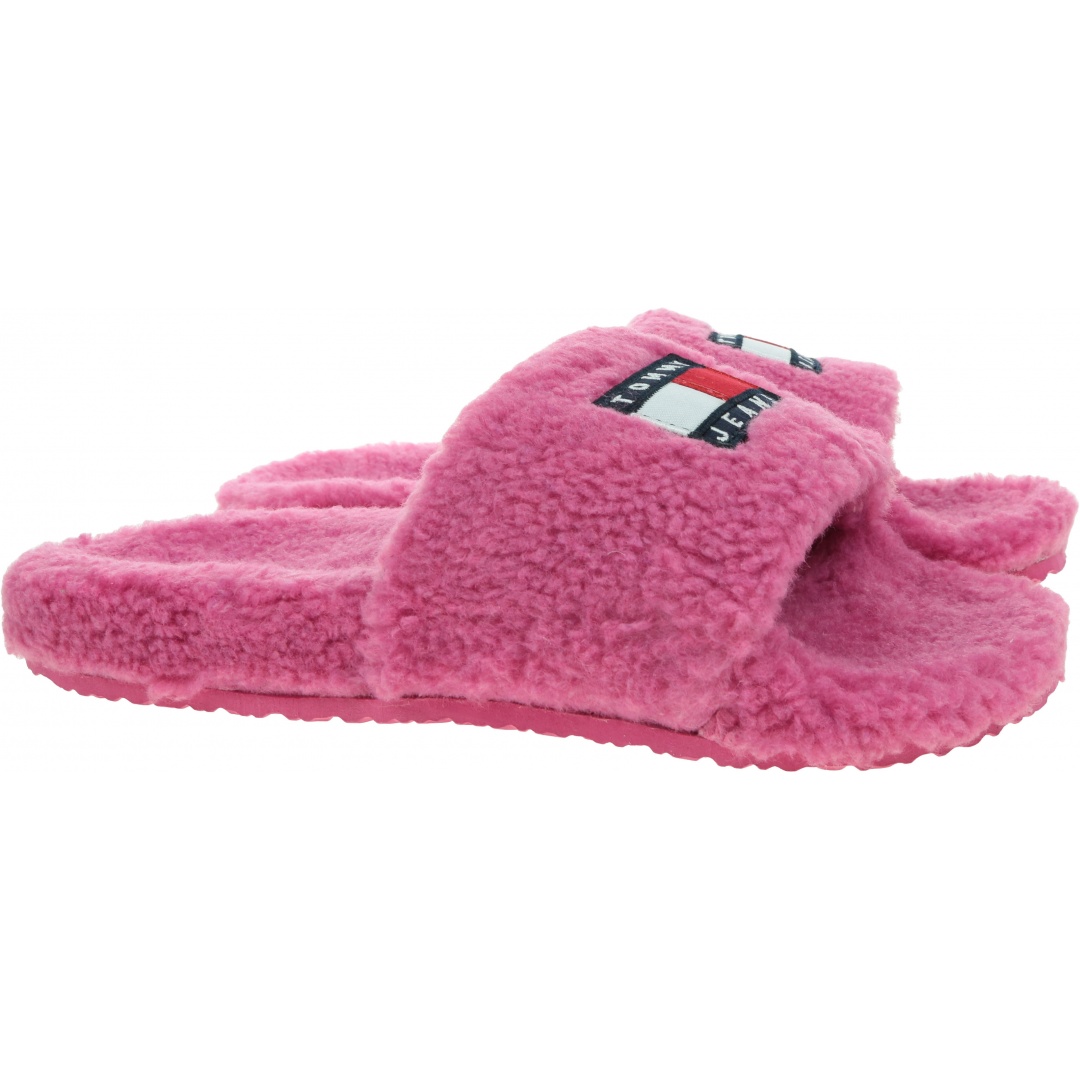 Kapcie Damskie TOMMY JEANS Flag Pool Slide EN0EN01602 VTC