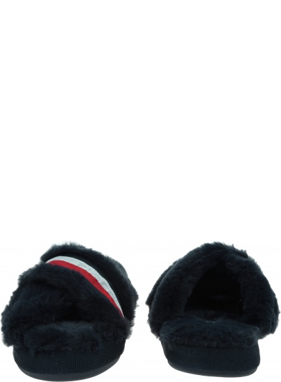 Kapcie Damskie TOMMY HILFIGER Tommy Furry Home Slipper FW0FW06314 0GY