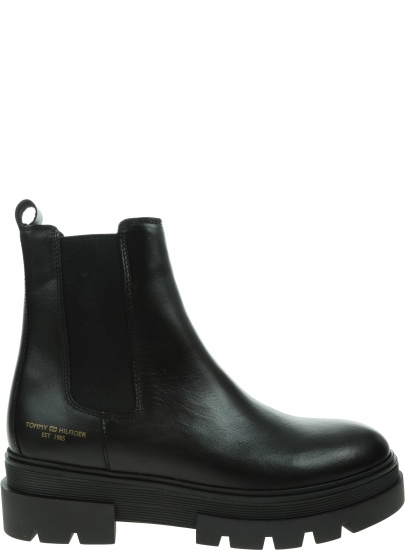 Czarne Botki TOMMY HILFIGER Monichromatic Chelsea Boot FW0FW05950 BDS