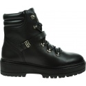 Buty do Kostki ze Sprzączką TOMMY HILFIGER Polished Leather Flat