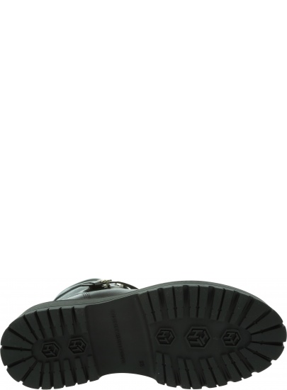 Buty do Kostki ze Sprzączką TOMMY HILFIGER Polished Leather Flat