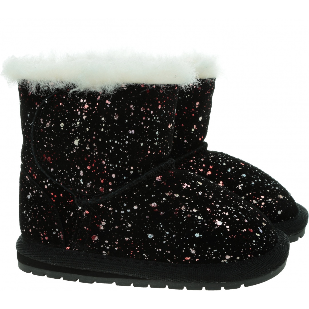 Błyszczące Kozaczki EMU AUSTRALIA Toddle Galaxy B12660 Black
