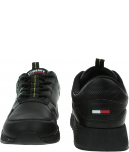 Sneakersy Męskie TOMMY JEANS Flexy Leather Tjm Runner EM0EM00818 BDS