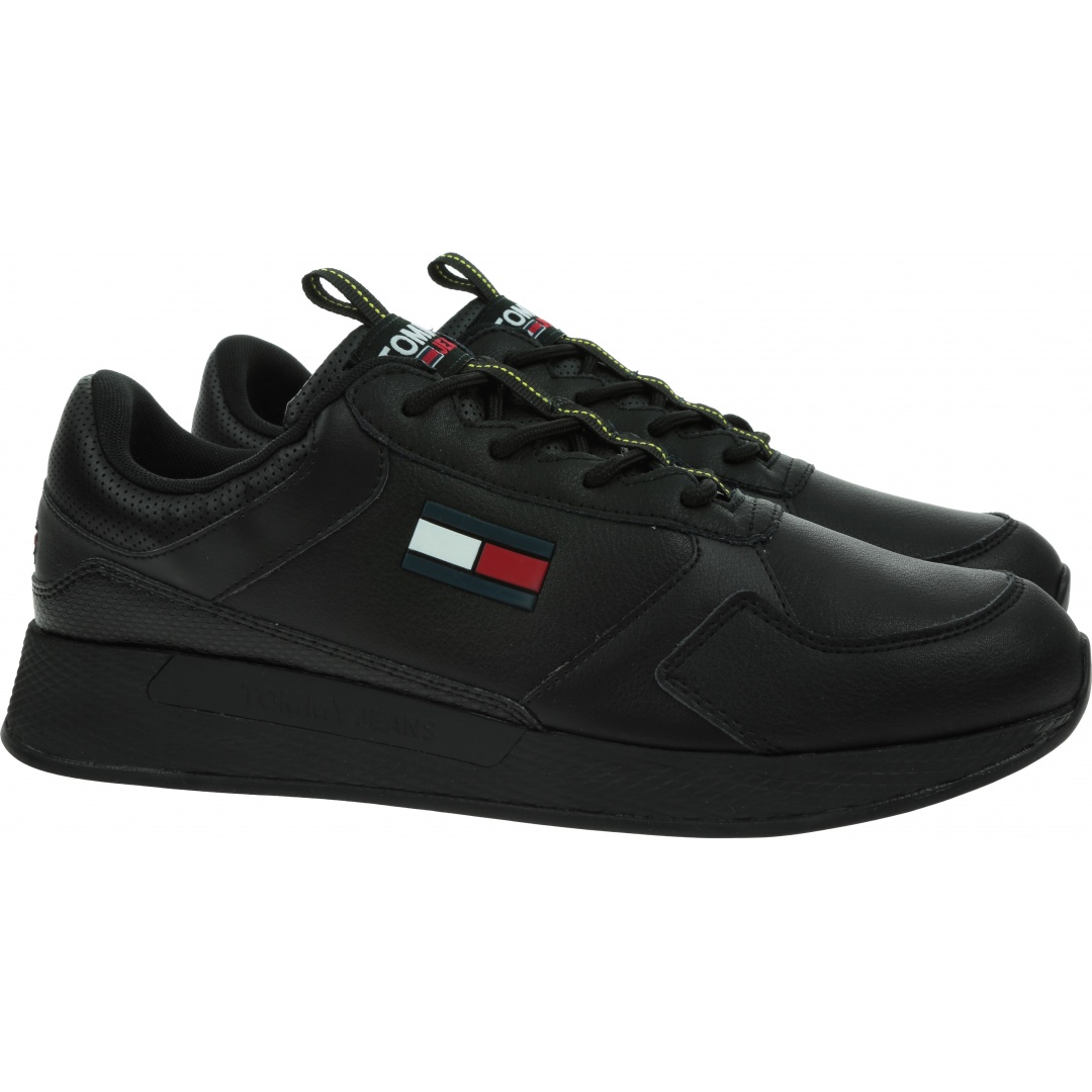 Sneakersy Męskie TOMMY JEANS Flexy Leather Tjm Runner EM0EM00818 BDS