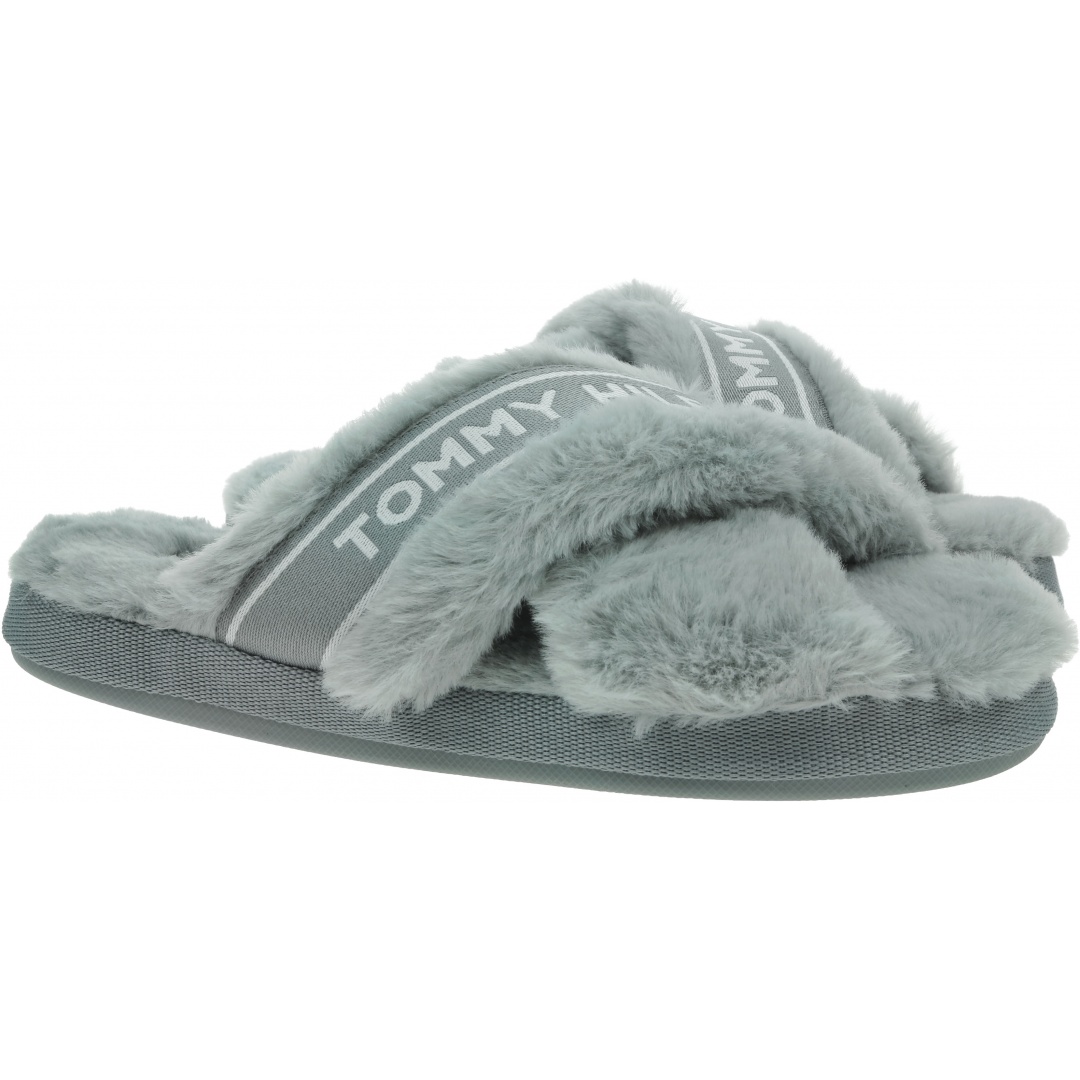 Kapcie Damskie TOMMY HILFIGER Tommy Furry Home Slipper FW0FW06314 PN7
