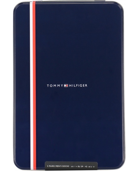 Skarpetki Męskie TOMMY HILFIGER 701210550 002 Th Men Sock 5P Tin Giftbox