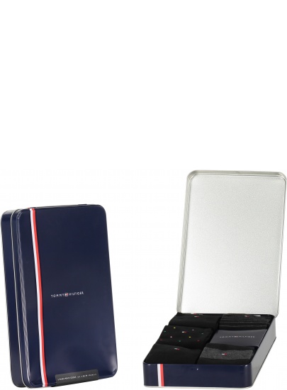 Skarpetki Męskie TOMMY HILFIGER 701210550 002 Th Men Sock 5P Tin Giftbox
