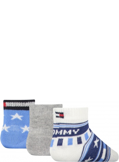 Skarpetki Dla Niemowląt TOMMY HILFIGER 701210510 003 Th Baby Sock 3P Stars