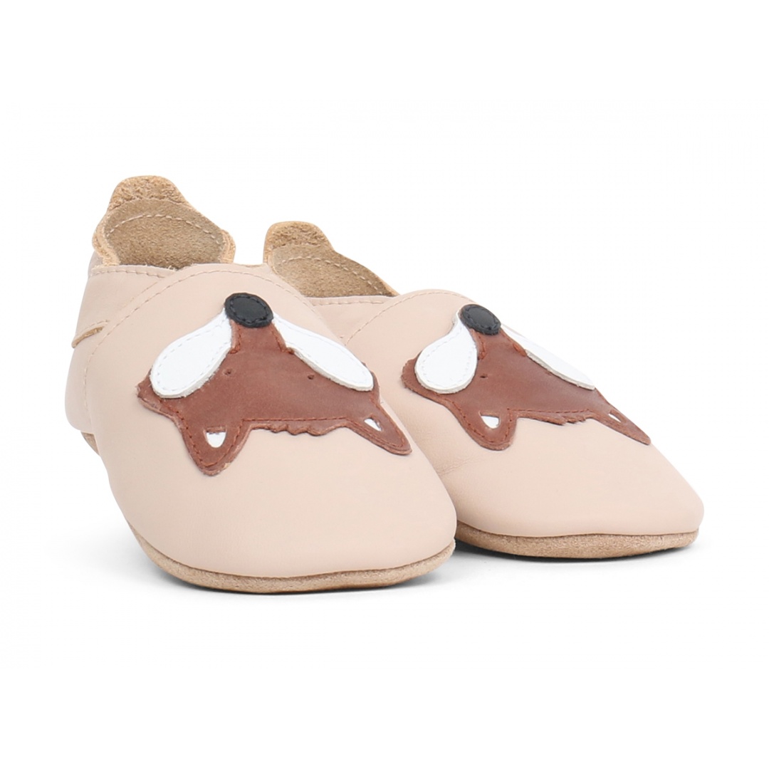 Skórzane Kapcie BOBUX Soft Sole 1000-013-12 Beige Fox