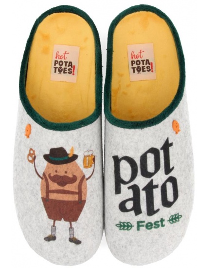 Kapcie z Ziemniakiem Potato Fest HOT POTATOES By Gioseppo 61066 Grey