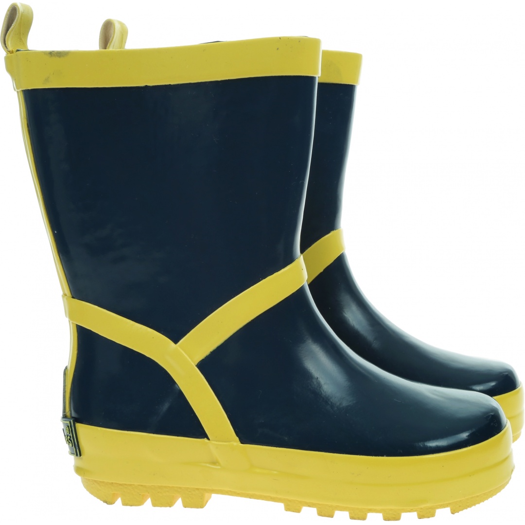 Granatowe Kalosze PLAYSHOES Basic Rubber Boots 184399