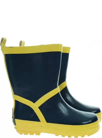 Granatowe Kalosze PLAYSHOES Basic Rubber Boots 184399