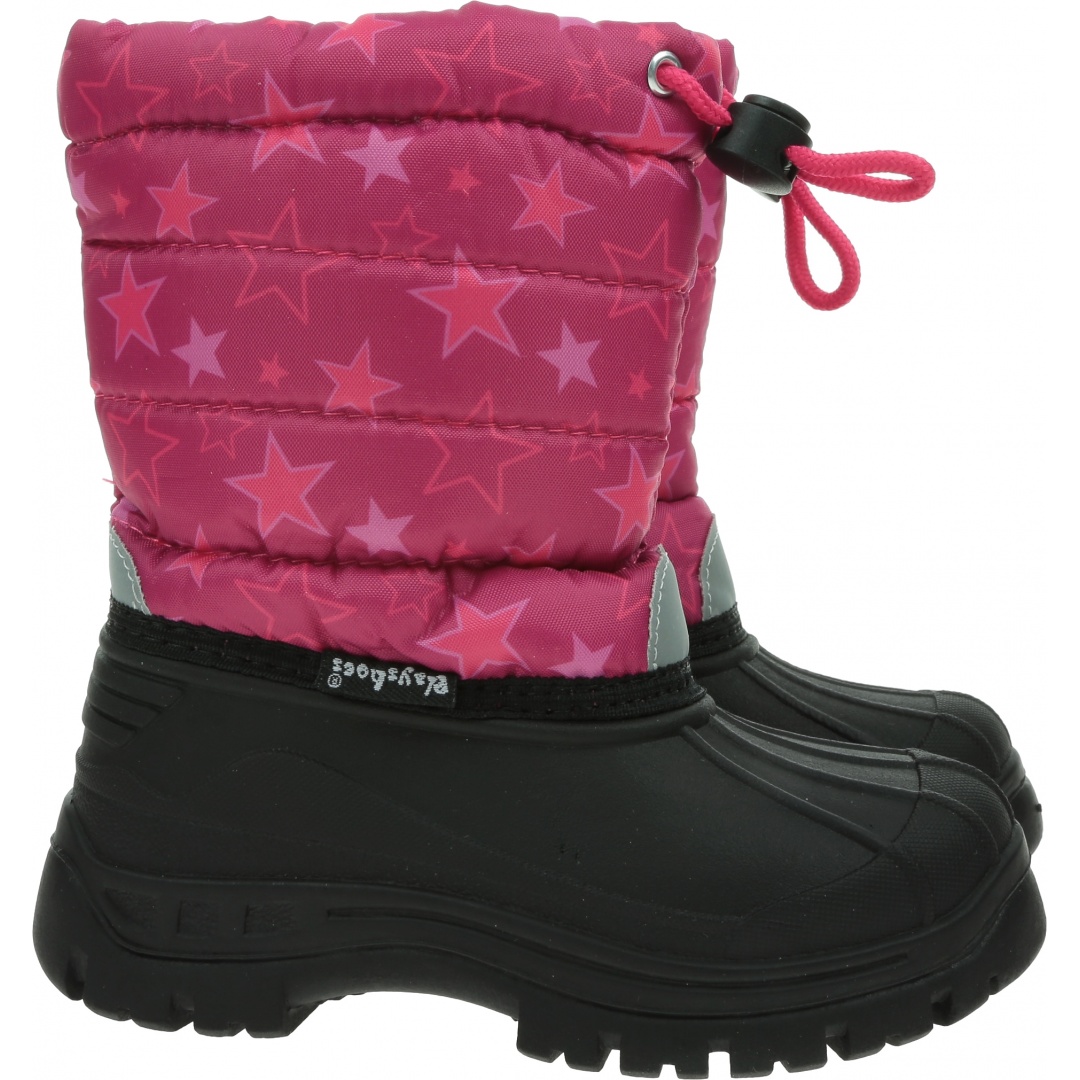 Różowe Śniegowce PLAYSHOES 193015
