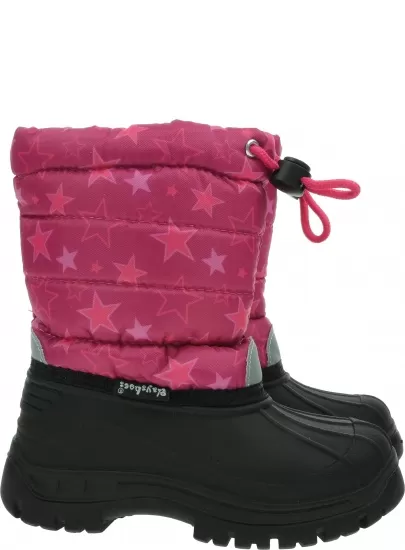 Różowe Śniegowce PLAYSHOES 193015