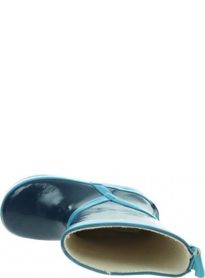 Niebieskie Kalosze PLAYSHOES Basic Rubber Boots 184399 Blue