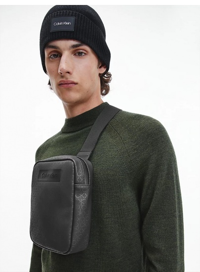 Czarna Reporterka Męska CALVIN KLEIN Winter Proof K50K508075 01F