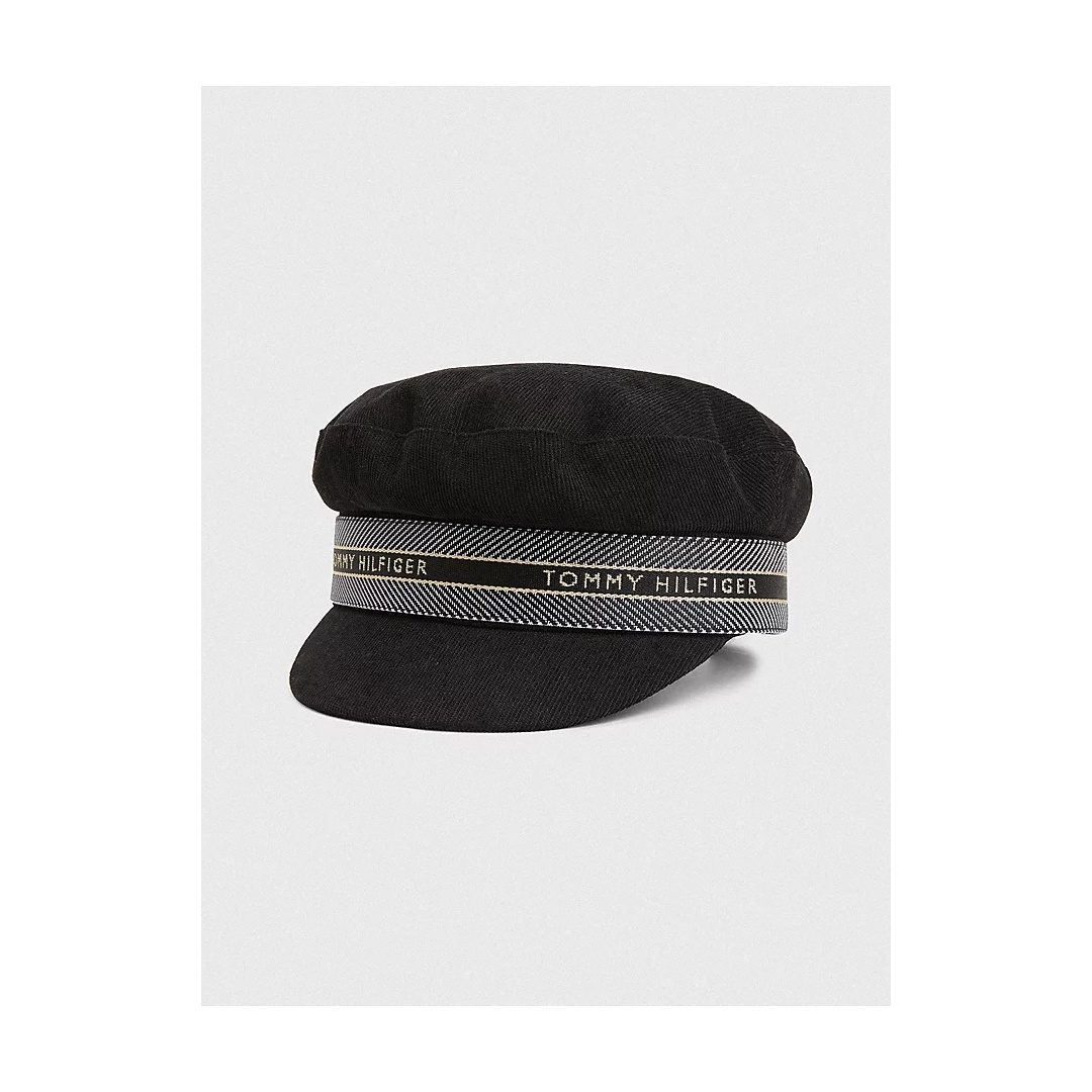 Sztruksowa Czapka Typu Baker TOMMY HILFIGER AW0AW10997 BDS