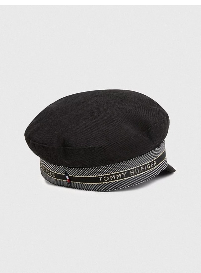 Sztruksowa Czapka Typu Baker TOMMY HILFIGER AW0AW10997 BDS