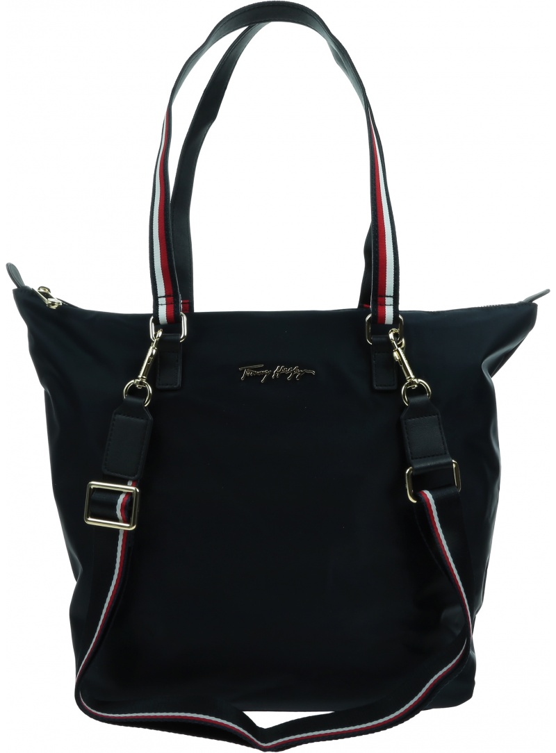 Torebka TOMMY HILFIGER Im New Nylon Medium Tote AW0AW11165 DW5