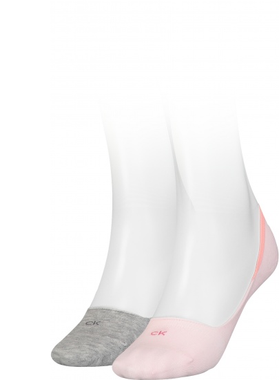 Skarpetki Damskie CALVIN KLEIN 701218767 003 CK Women Footie Low Cut 2P