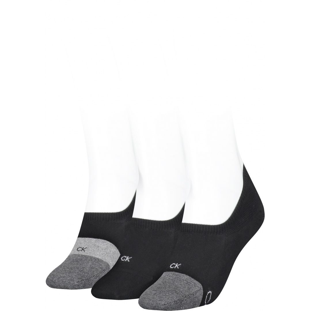 Skarpetki Damskie CALVIN KLEIN 701218912 001 CK Women Footie High Cut 3P