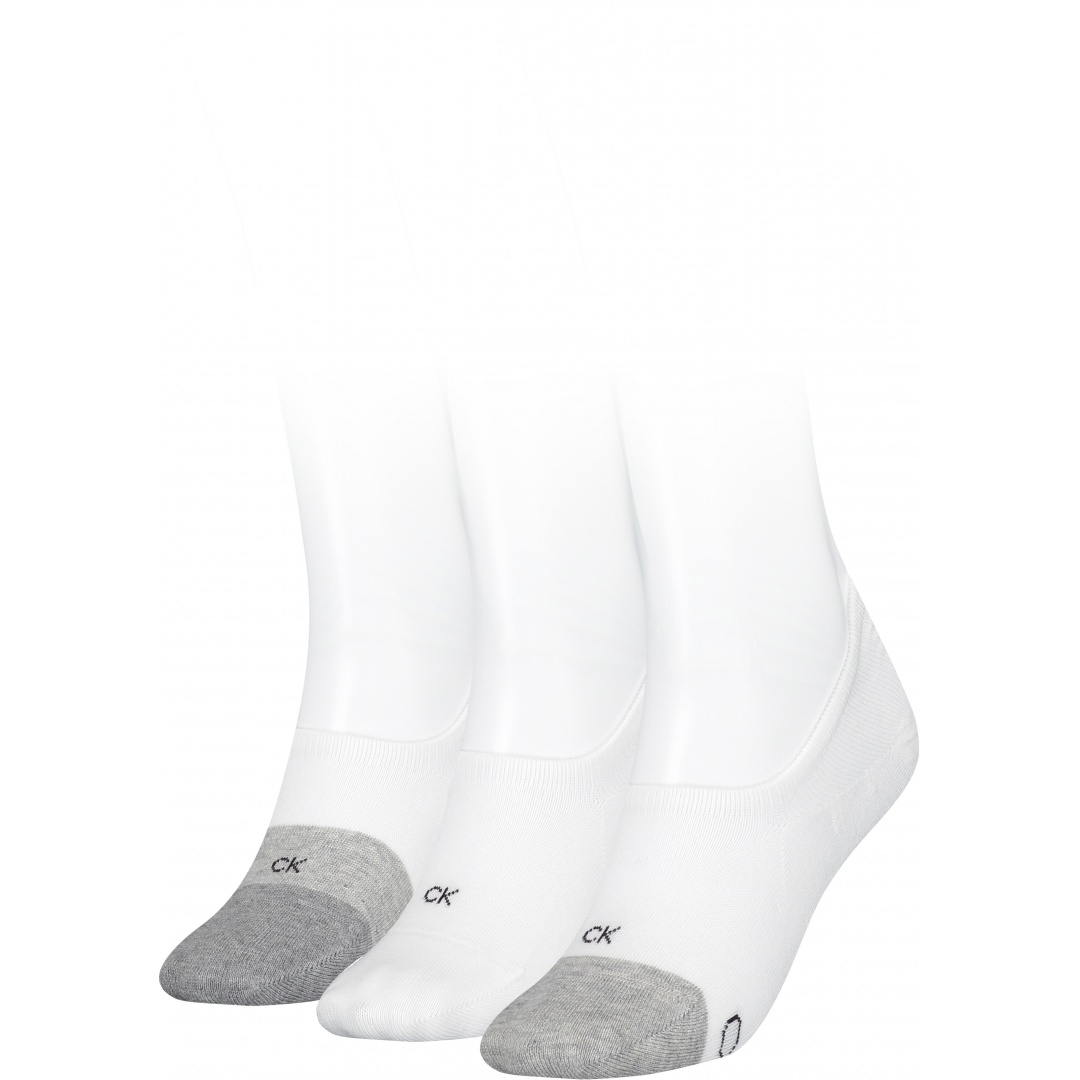 Skarpetki Damskie CALVIN KLEIN 701218912 002 CK Women Footie High Cut 3P
