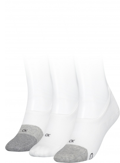Skarpetki Damskie CALVIN KLEIN 701218912 002 CK Women Footie High Cut 3P